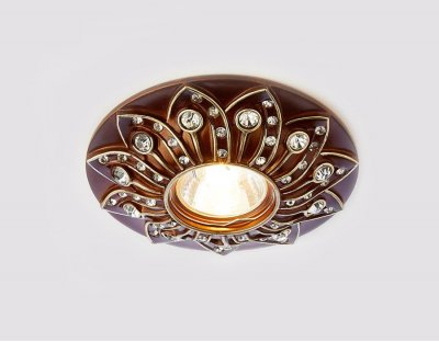 Светильник точечный Ambrella D4455 BR красное дерево ORGANIC SPOT Светильник точечный Ambrella D4455 BR красное дерево ORGANIC SPOT