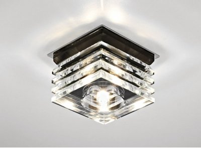 Встраиваемый светильник Ambrella D495 BK/CH Встраиваемый светильник Ambrella D495 BK/CH