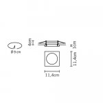 Встраиваемый светильник Fabbian D54F0311