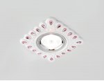 Светильник точечный Ambrella D5550 W/PI белый розовый керамика ORGANIC SPOT