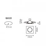 Встраиваемый светильник Fabbian D55F2201
