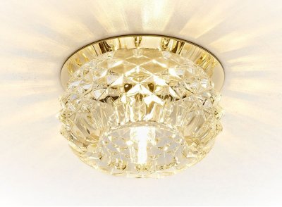Точечный светильник Ambrella Кристальный D7323 CL/G