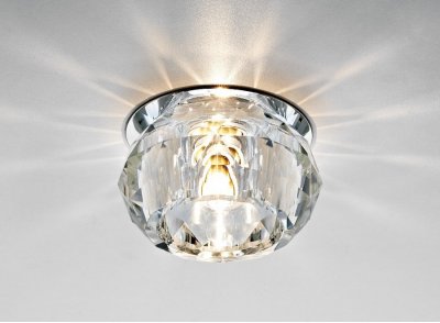 Точечный светильник Ambrella Кристальный D7327 CL/CH