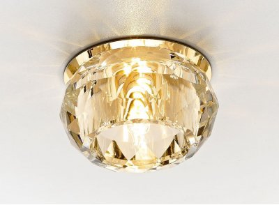 Встраиваемый светильник Ambrella D7327 CL/G