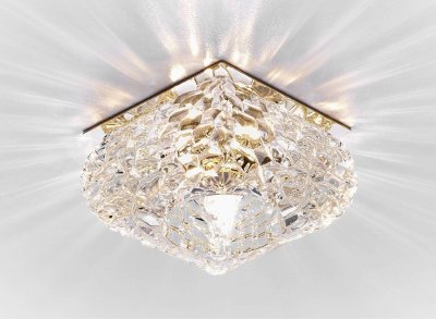 Точечный светильник Ambrella Кристальный D7333 CL/G