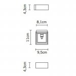 Настенный светильник Fabbian D75D0901