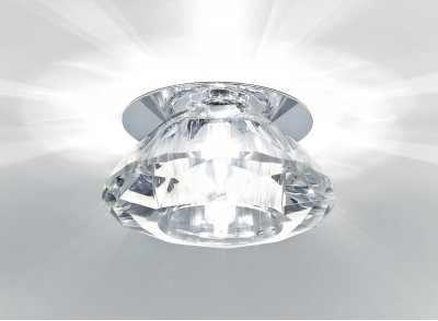 Точечный светильник Ambrella Кристальный D8016 CL/CH