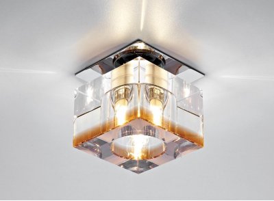 Точечный светильник Ambrella Кристальный D8031 CL/TI