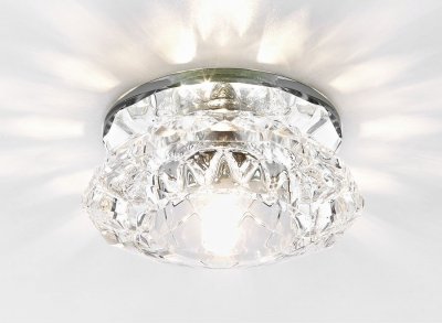 Точечный светильник Ambrella Кристальный D8068 CH CL