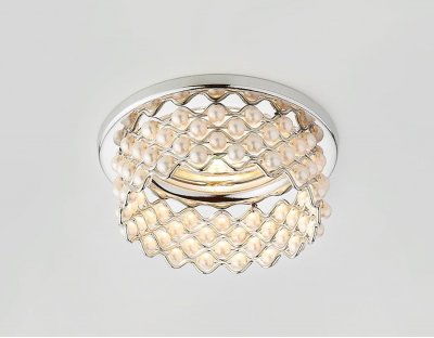 Светильник Ambrella D9070 CH/W хром белый