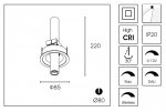 Встраиваемый светильник DA7503DR-A