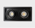 DE-312 black светильник встраиваемый Italline
