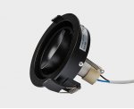 DE-313 black светильник встраиваемый поворотный