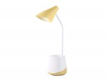 Светодиодная настольная лампа с аккумуляторной батареей, USB-проводом и канцелярским стаканом Ambrella DE564 DE