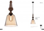 Светильник подвесной Crystal Lux DECO SP1 A AMBER (1530/201)