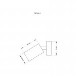 Бра KUTEK MOOD DESIO DES-K-1 (Z) 