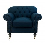 Классическое кресло Kavita Dark Blue MAK interior DF-1819-B1 Синий