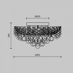 Люстра Maytoni DIA120-06-G DIA120 Karolina