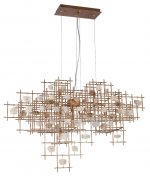 Светильник подвесной DIEGO SP9 L1000 GOLD (1580/209L) Crystal lux