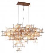 Светильник подвесной DIEGO SP9 L1000 GOLD (1580/209L) Crystal lux