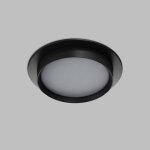 Встраиваемый светильник RATIO, GX53, до 15 Вт, LED, IP20, черный, алюминий, акрил