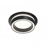 Встраиваемый светильник GLOW, GX53, до 15 Вт, LED, IP20, черный, алюминий, акрил