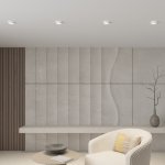 Встраиваемый светильник GLOW, GX53, до 15 Вт, LED, IP20, белый, алюминий, акрил