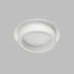Встраиваемый светильник GLOW, GX53, до 15 Вт, LED, IP20, белый, алюминий, акрил