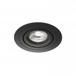 Встраиваемый светильник PRIME, GU5.3, до 15 Вт, LED, IP20, черный, алюминий