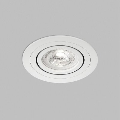 Встраиваемый светильник PRIME, GU5.3, до 15 Вт, LED, IP20, белый, алюминий