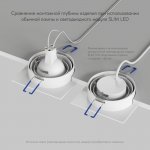 Встраиваемый светильник PRIME, GU5.3, до 15 Вт, LED, IP20, белый, алюминий