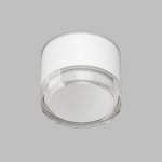 Накладной влагостойкий светильник AQUA, GX53, до 15 Вт, LED, IP44, белый, алюминий, акрил