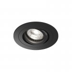 Встраиваемый влагозащищённый светильник HYDRO, IP44, до 15 Вт LED, GU10, алюминий, чёрный
