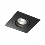Встраиваемый влагозащищённый светильник HYDRO, IP44, до 15 Вт LED, GU10, алюминий, чёрный