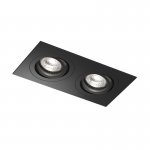 Встраиваемый влагозащищённый светильник HYDRO, IP44, 2?15 Вт LED макс., GU10, алюминий, чёрный