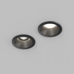 Встраиваемый влагозащищённый светильник COVE, IP44, до 15 Вт LED, GU10, алюминий, чёрный
