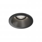Встраиваемый влагозащищённый светильник COVE, IP44, до 15 Вт LED, GU10, алюминий, чёрный