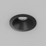 Встраиваемый влагозащищённый светильник COVE, IP44, до 15 Вт LED, GU10, алюминий, чёрный