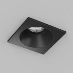 Встраиваемый влагозащищённый светильник COVE, IP44, до 15 Вт LED, GU10, алюминий, чёрный