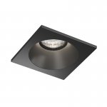 Встраиваемый влагозащищённый светильник COVE, IP44, до 15 Вт LED, GU10, алюминий, чёрный