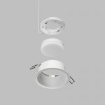 Встраиваемый светильник INER, до 15 Вт LED, GX53, IP20, алюминий, белый