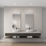 Встраиваемый влагозащищенный светильник TRIM, 24 Вт LED 3000-4000-6500K, IP44, алюминий, акрил