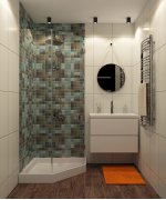 Светильник накладной влагозащищенный IP44 Denkirs DK3007-BK