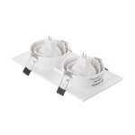 Светильник двойной встраиваемый Denkirs DK3022-WH