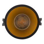Светильник встраиваемый GU5.3 черный с золотом Denkirs DK3026-BG