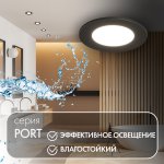Влагозащищенный светильник Denkirs DK3101-BK PORT