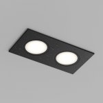 Встраиваемый влагозащищенный светильник PORT, 2?15 Вт макс., LED, GU5.3, IP65, корпус из полимера, цвет чёрный
