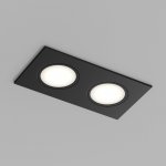 Встраиваемый влагозащищенный светильник PORT, 2?15 Вт макс., LED, GU5.3, IP65, корпус из полимера, цвет чёрный