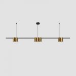 Потолочный подвесной светильник Denkirs DK4063-BK+SG Orbit