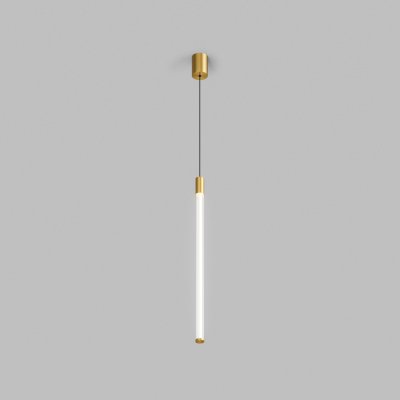 Светильник подвесной AURA, 16 Вт, 3000К, ?42x2300 мм, алюминий+стекло, бронза